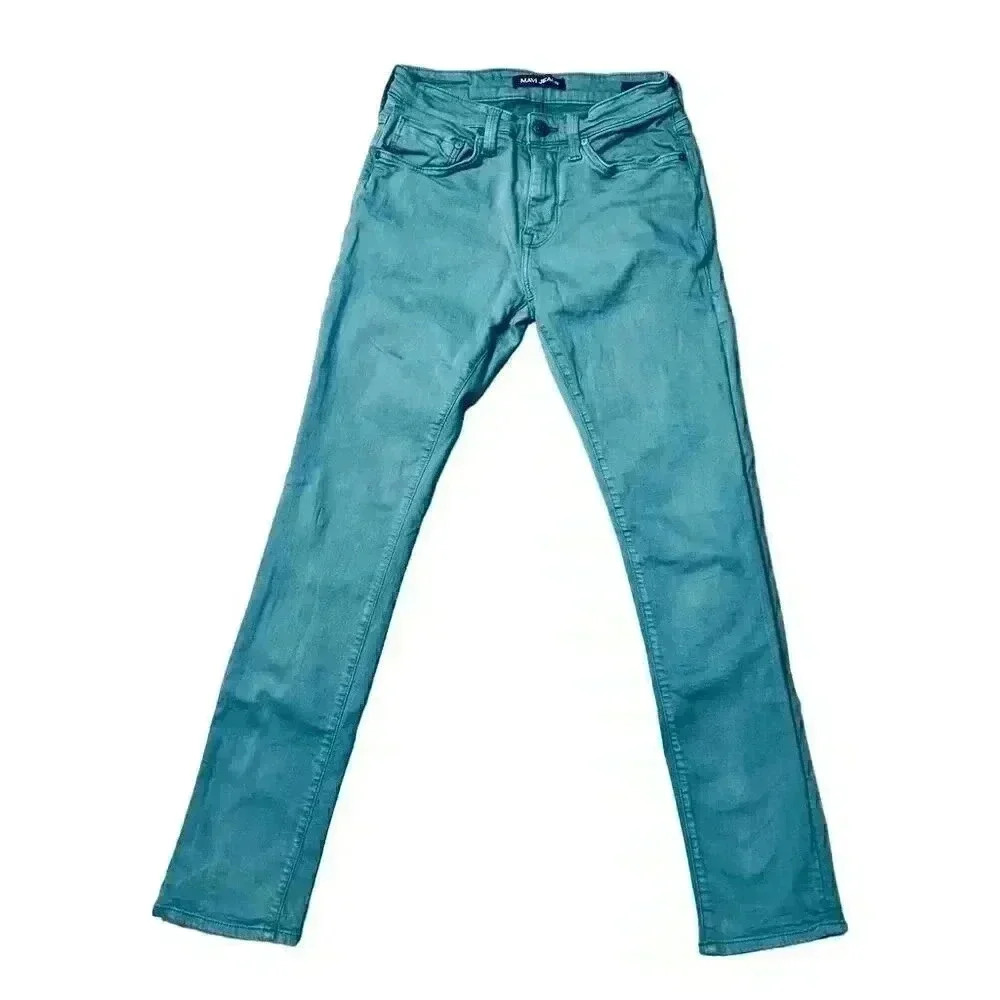 Mavi Jeans Jake Slim Leg Men's Green Denim Size 28/32 Cotton Blend 5-Pocket